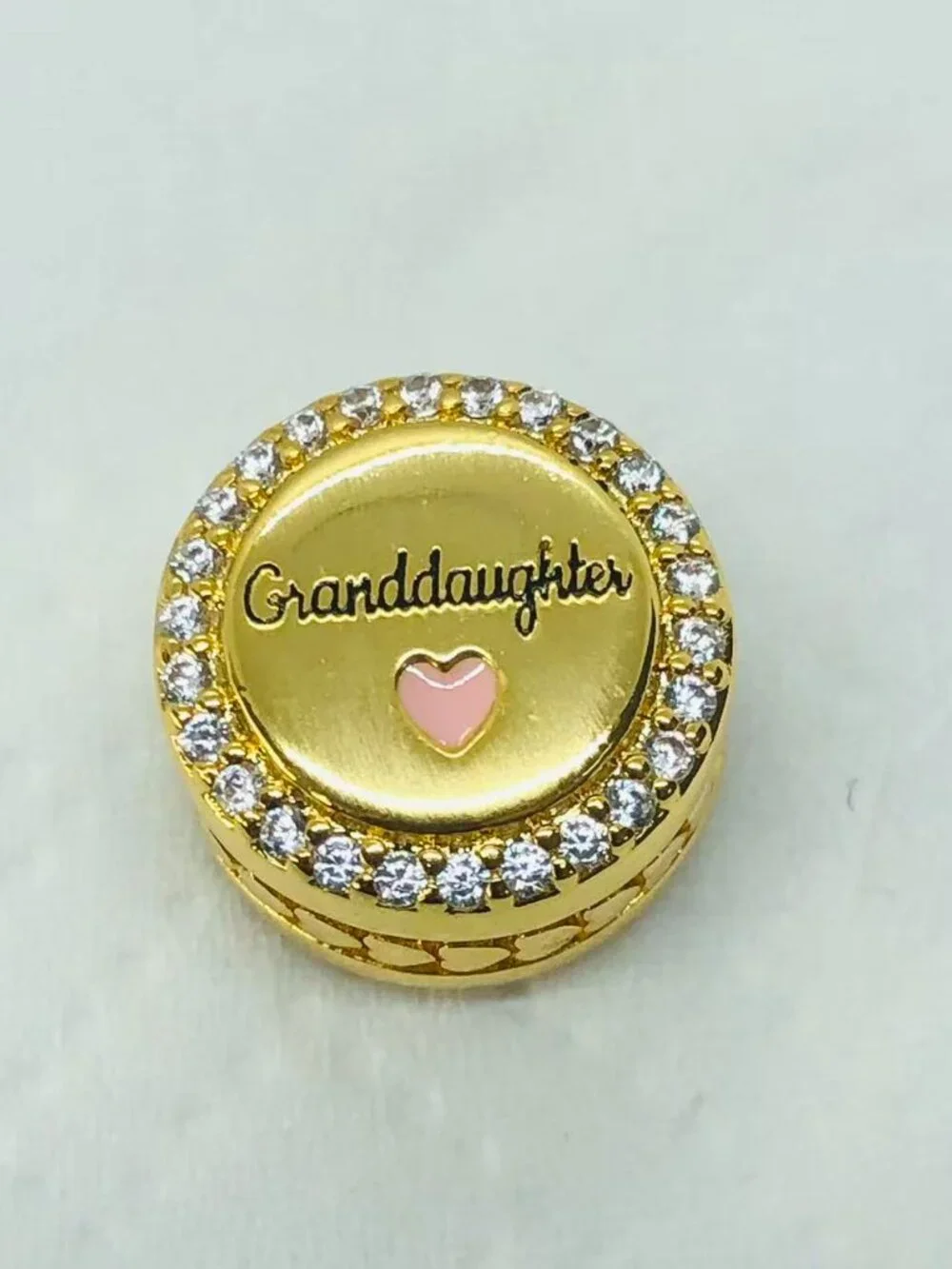 ✨ ✨Pandora Love Granddaughter Bead exclusive Charm Gold plating Travel